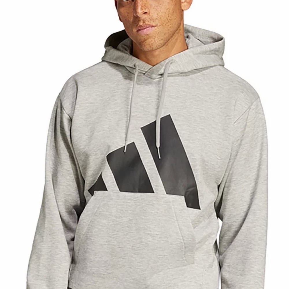 Adidas Oversized Logo Hoodie Gray Men’s Large NWT